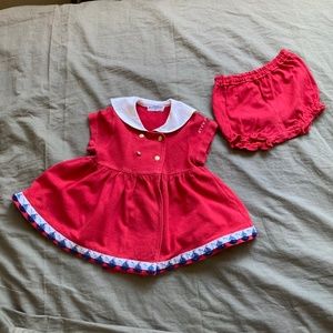 Vintage Designer GIVENCHY Baby Girls Dress